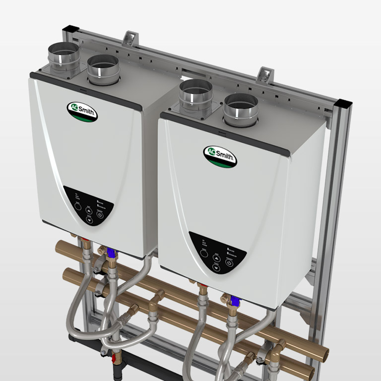 Tankless Rack System - Wall Mount product image